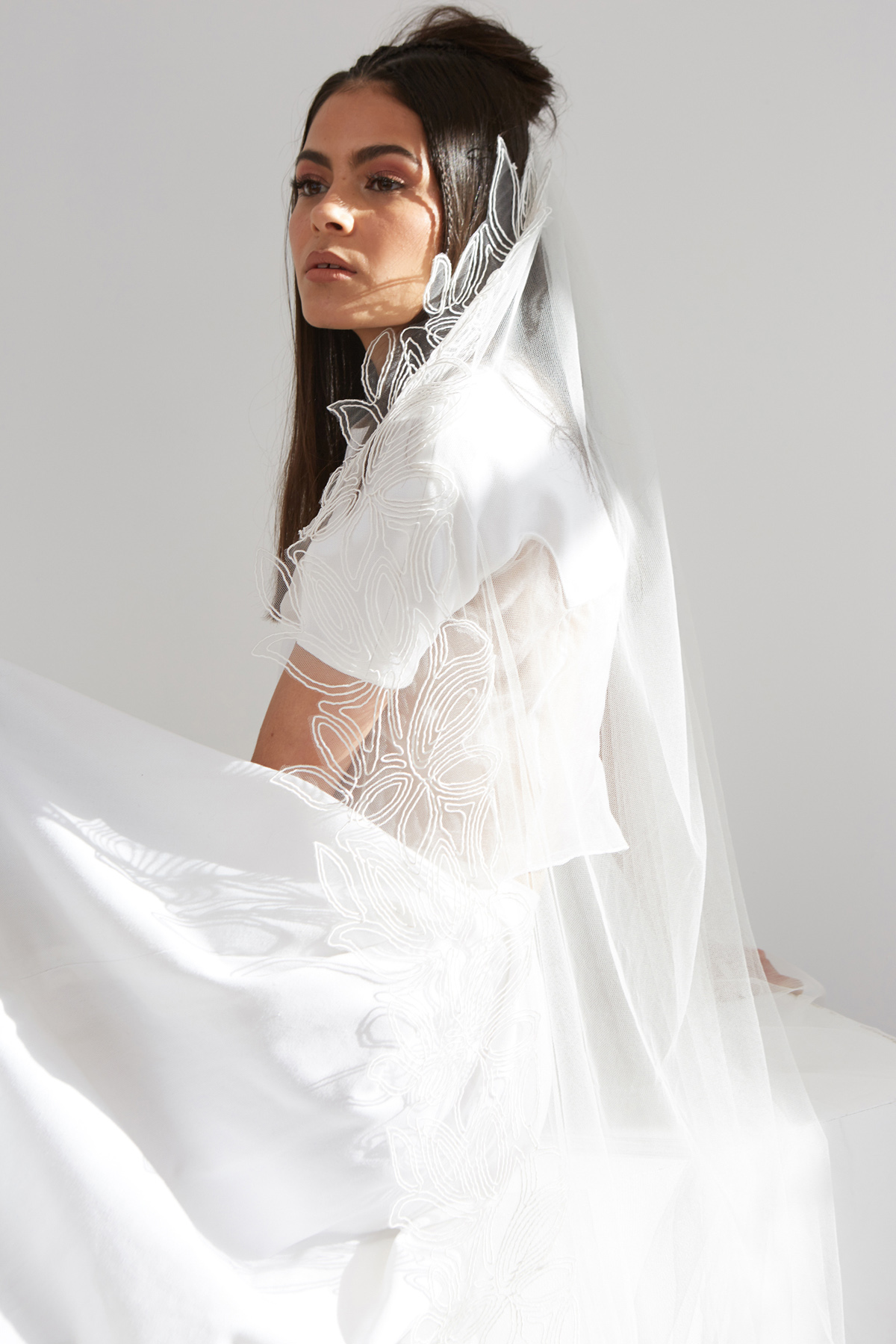 Ann Marie Faulkner modern wedding veils condessa 2