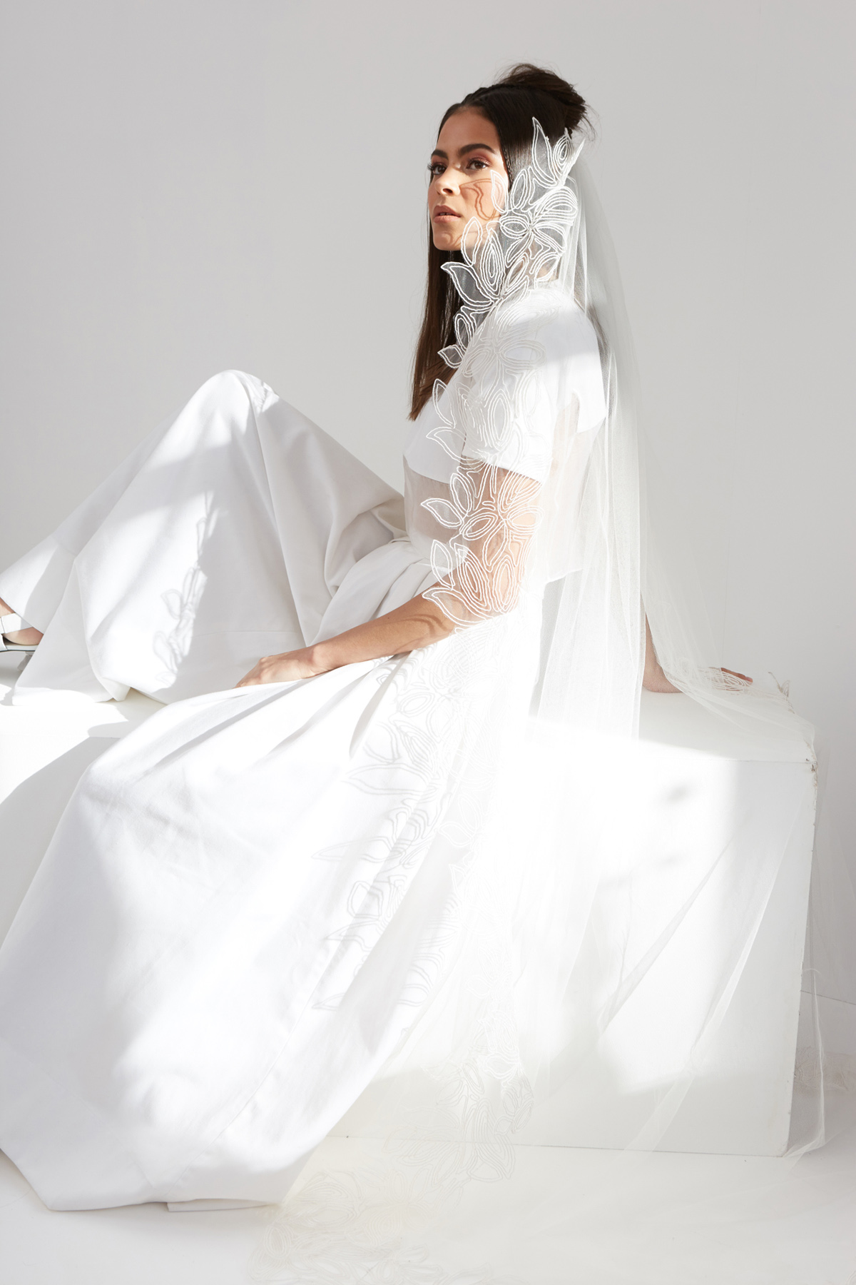Ann Marie Faulkner modern wedding veils condessa 5