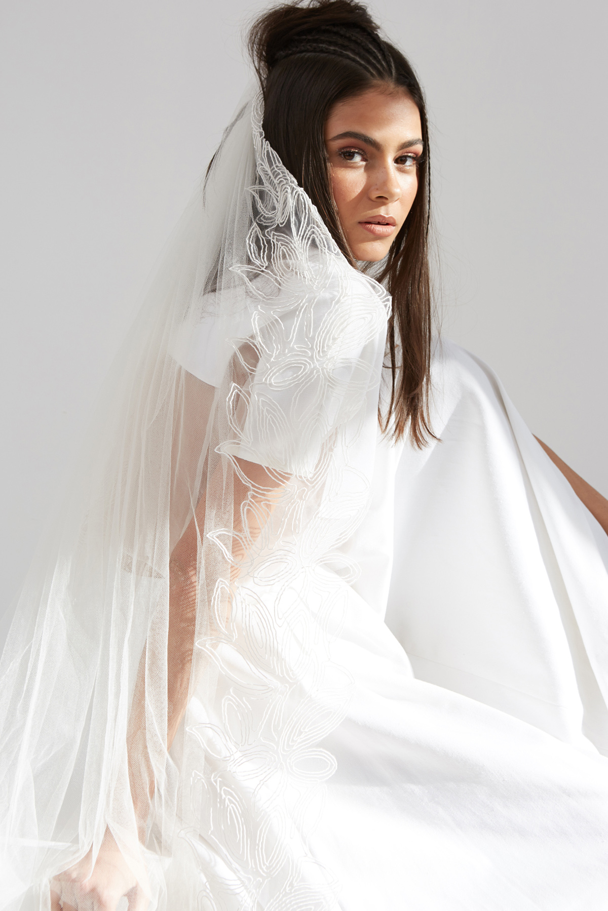 Ann Marie Faulkner modern wedding veils condessa 7