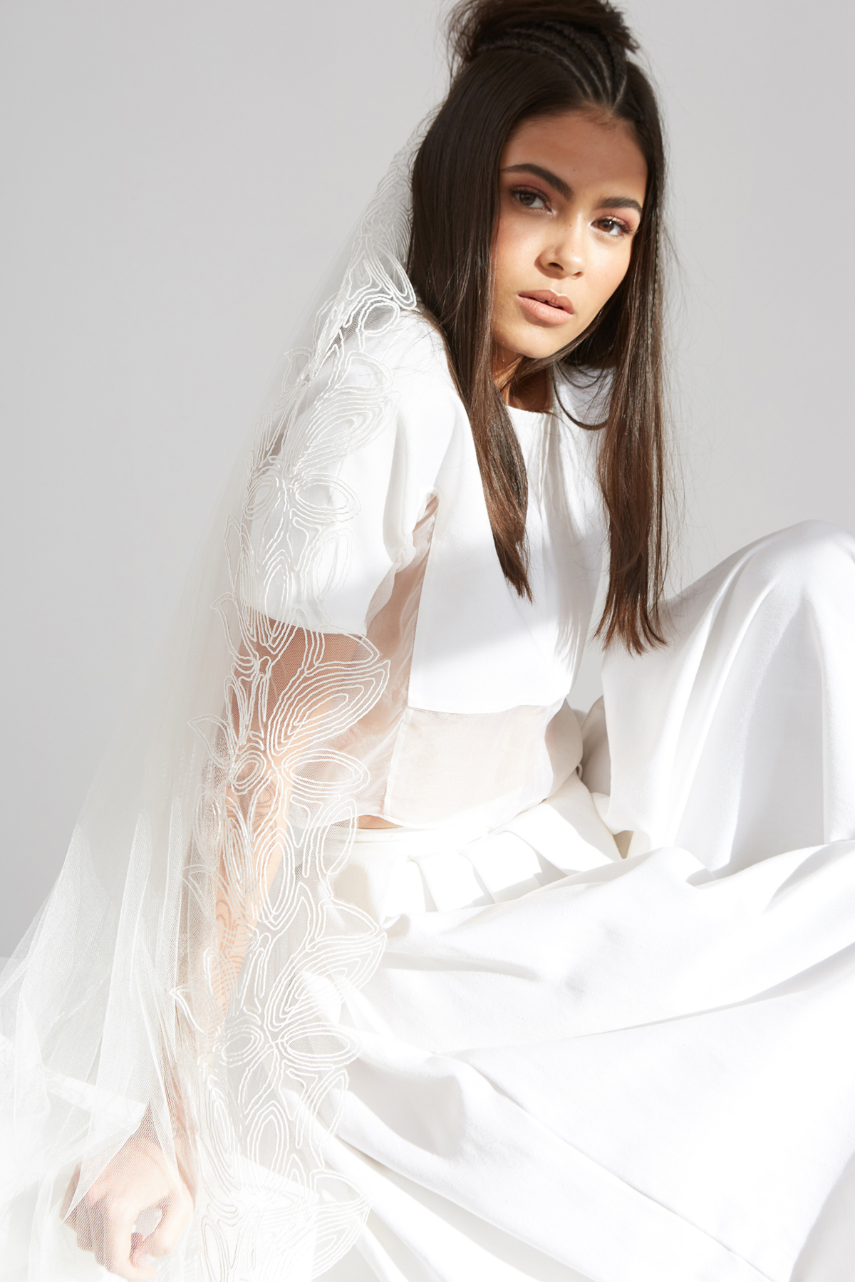Ann Marie Faulkner modern wedding veils condessa 8