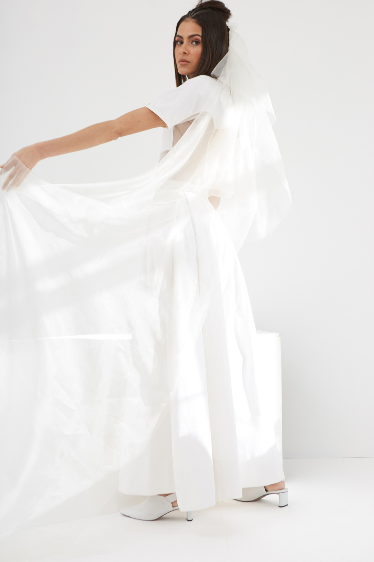 Ann Marie Faulkner modern wedding veils mist 1