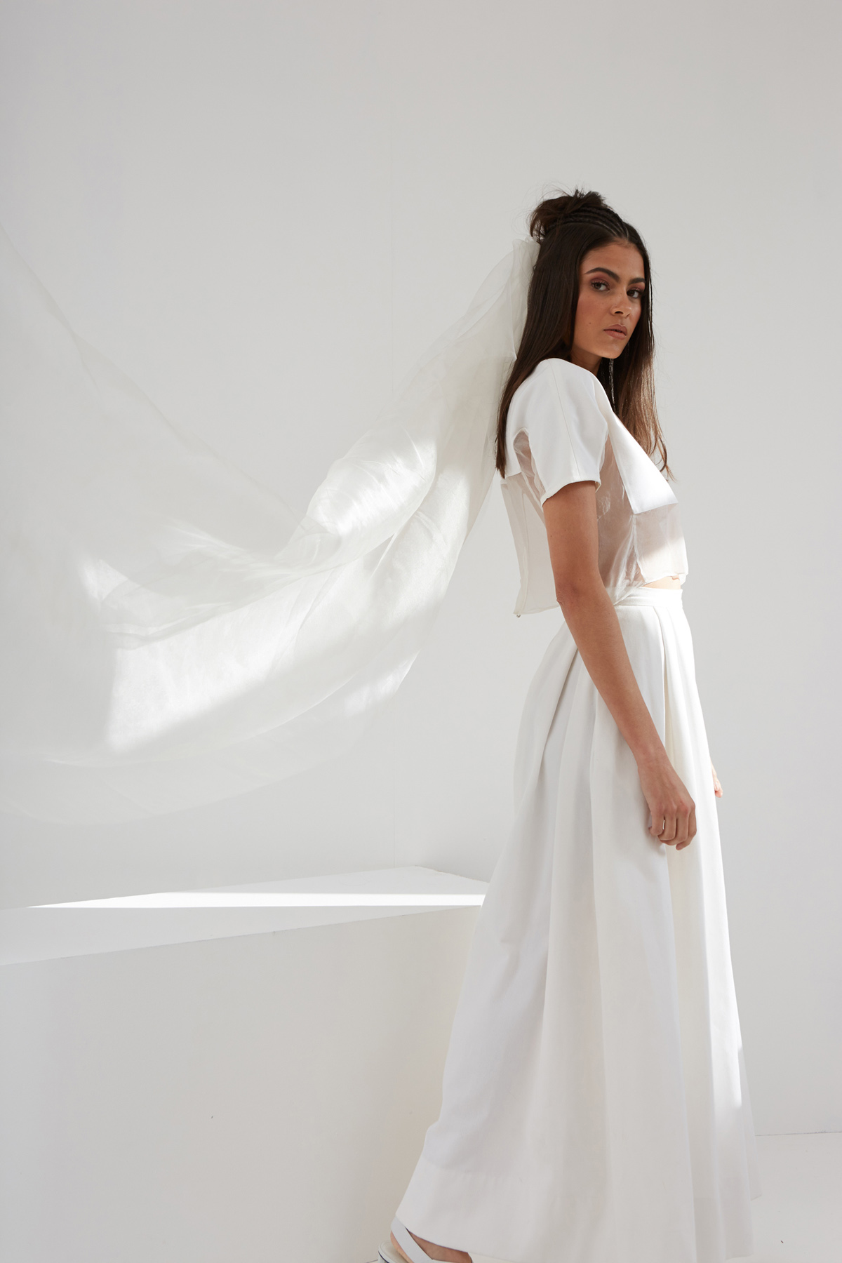 Ann Marie Faulkner modern wedding veils mist 2
