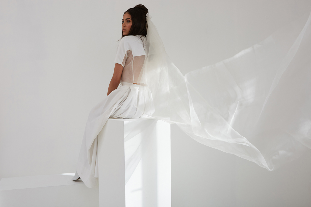 Ann Marie Faulkner modern wedding veils mist 5