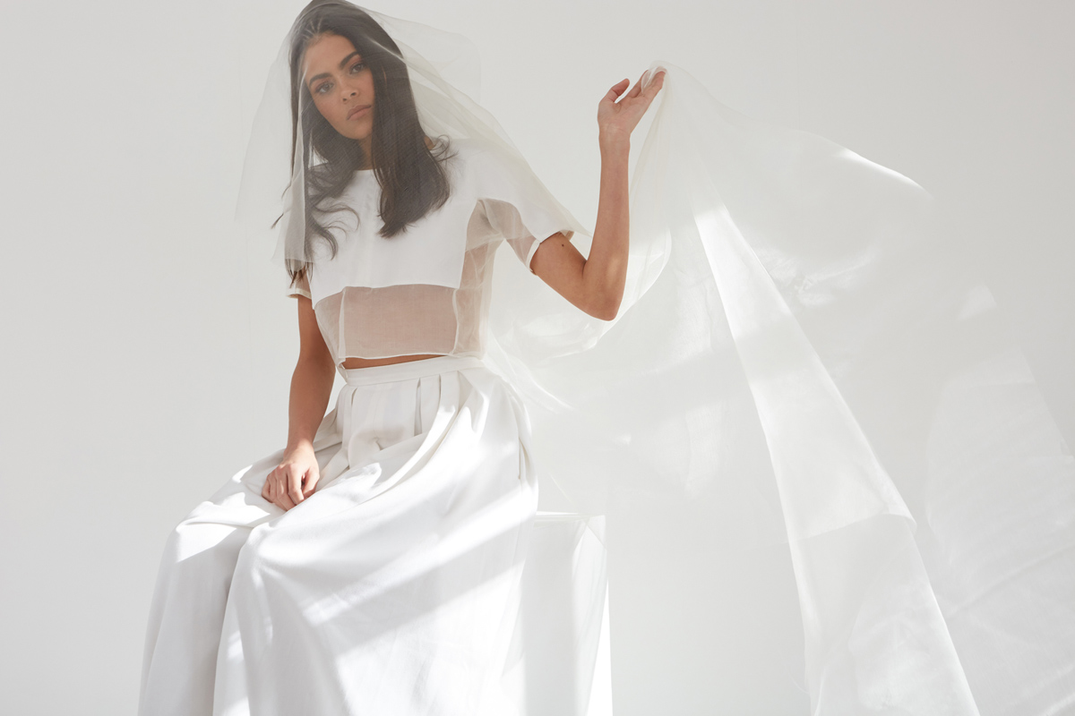 Ann Marie Faulkner modern wedding veils mist 6