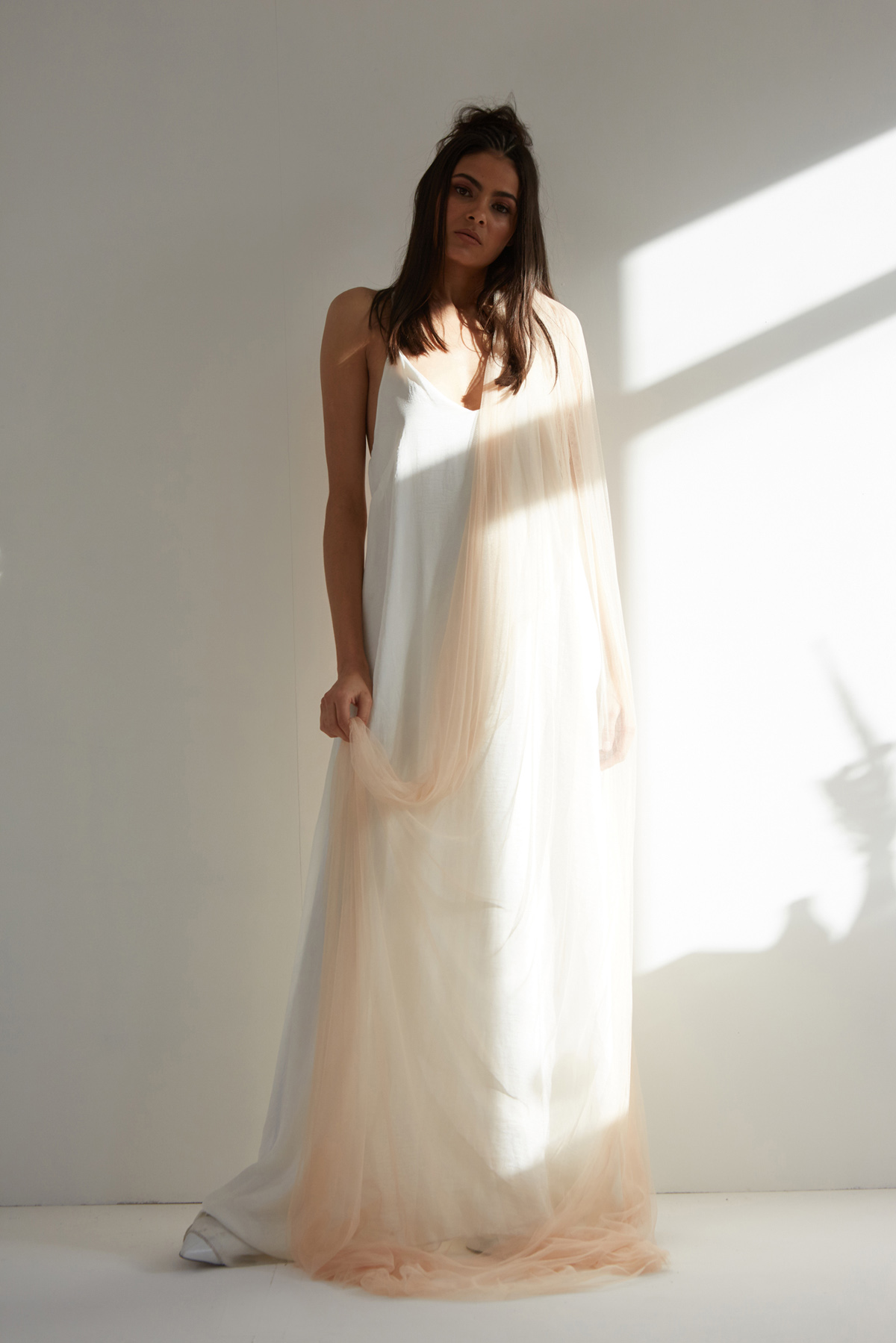 Ann Marie Faulkner modern wedding veils peaches 5