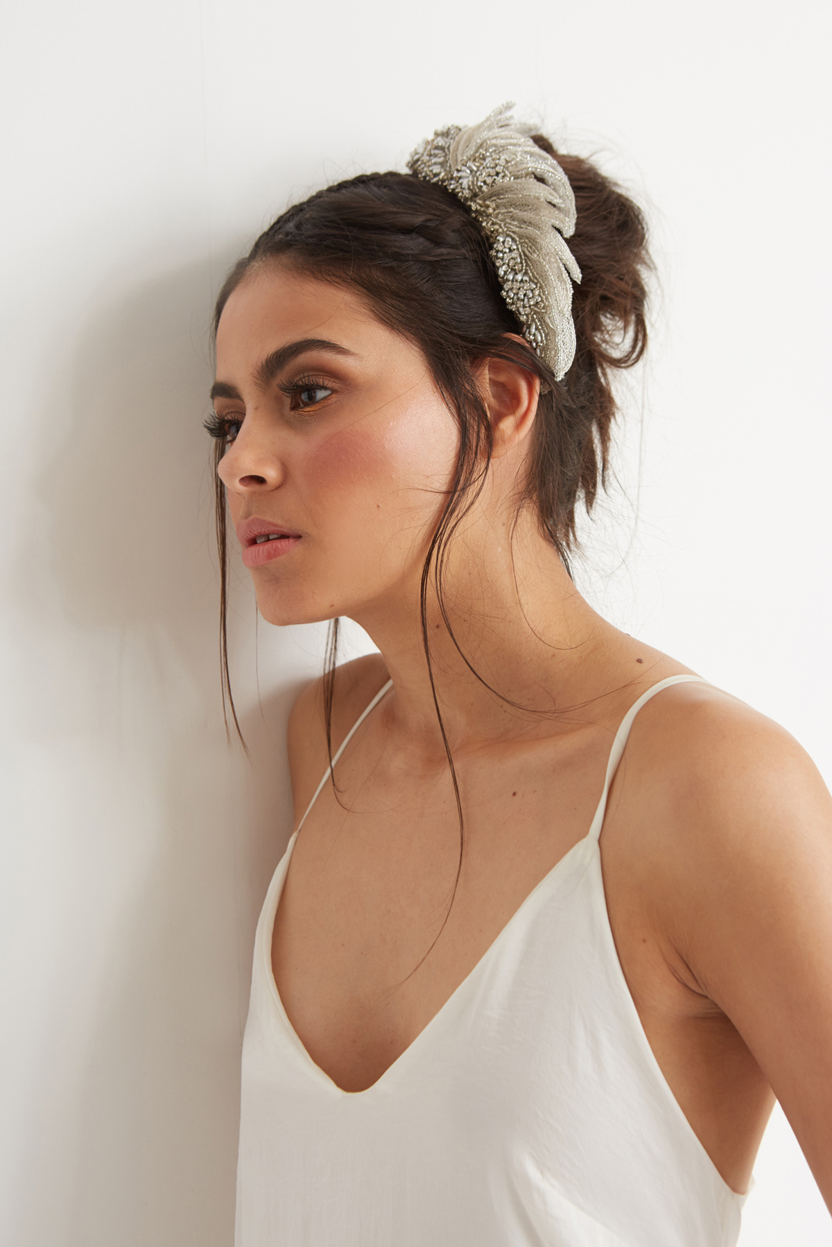 Ann Marie Faulkner modern wedding veils winged crescent 6
