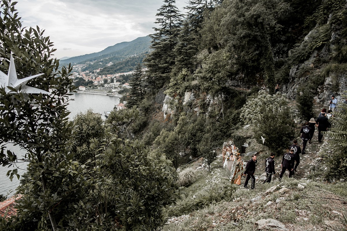 Ashley Daughter of Simone bohemian Lake Como wedding 32 1