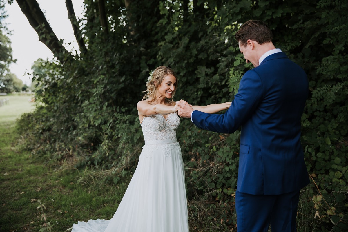 Caroline Castigliano first look Wiltshire wedding 21