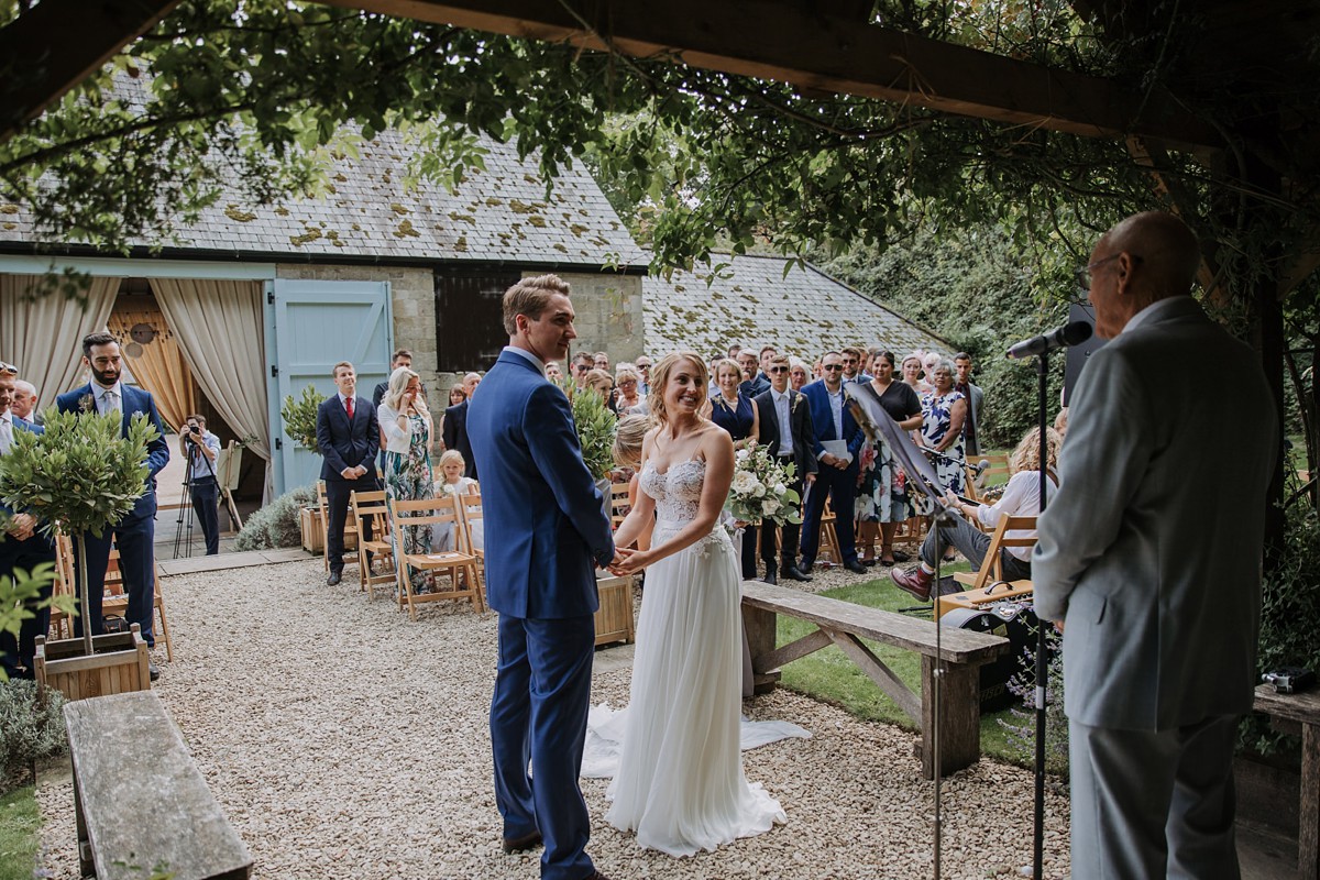 Caroline Castigliano first look Wiltshire wedding 37