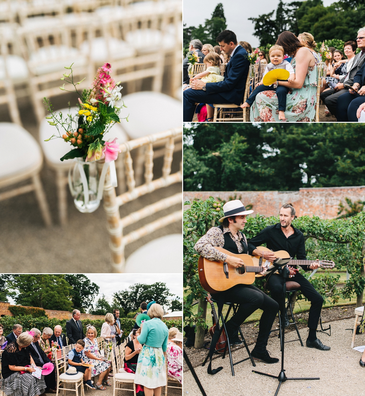 Colourful summer wedding papercranes 19