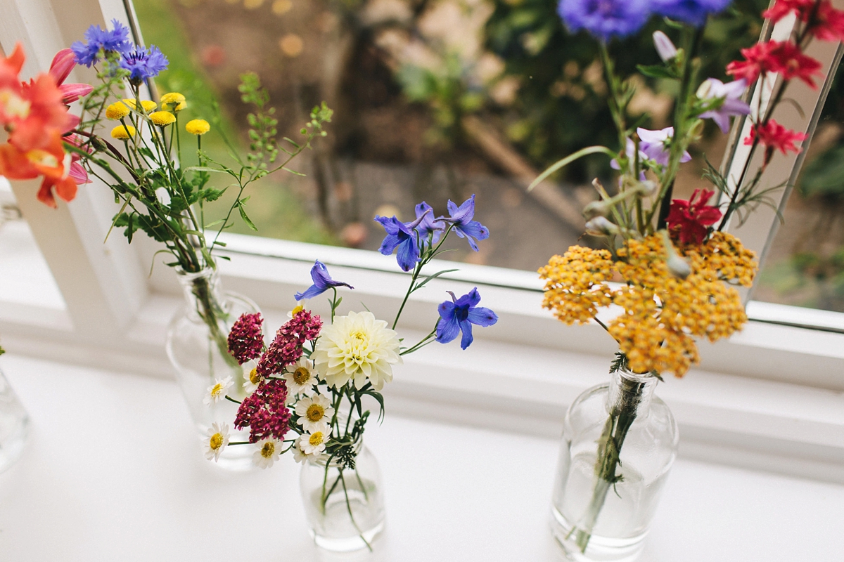 Colourful summer wedding papercranes 23