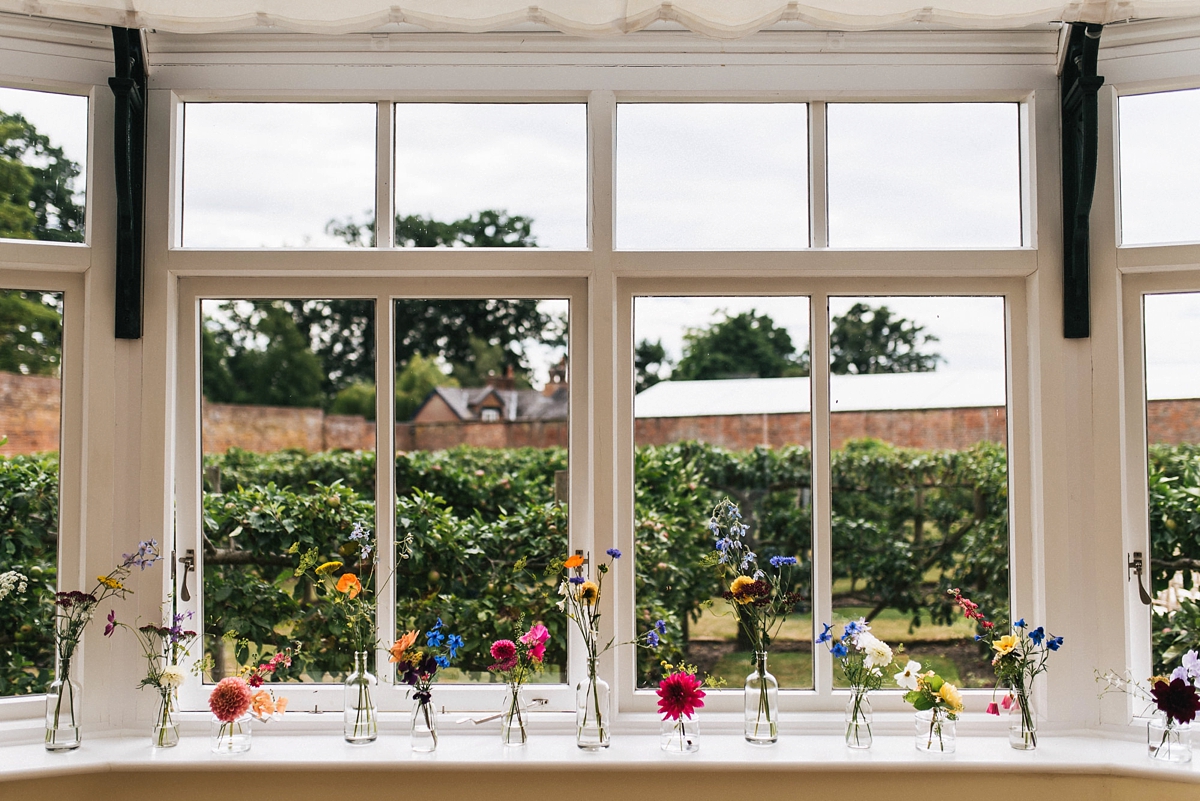 Colourful summer wedding papercranes 24