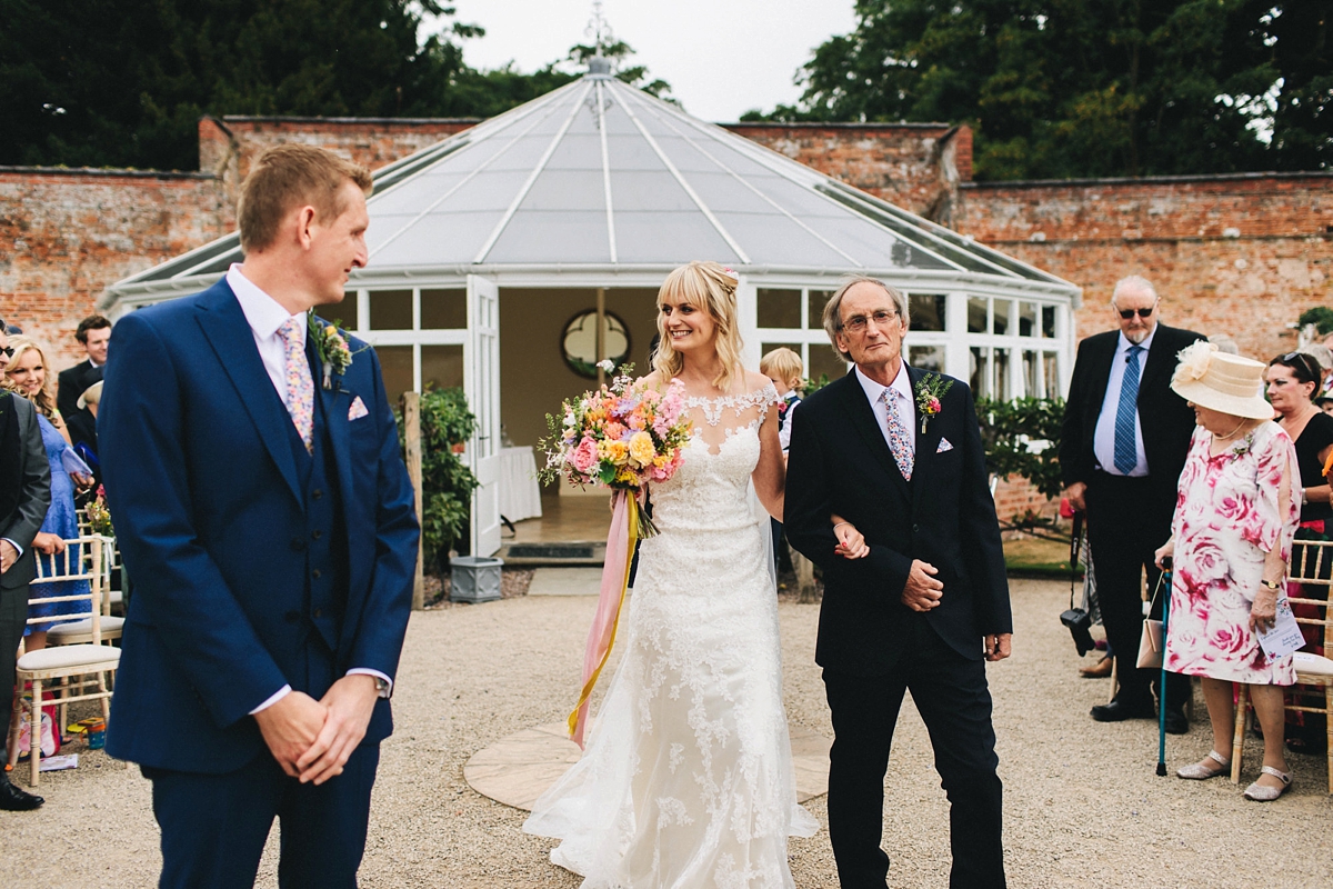 Colourful summer wedding papercranes 26