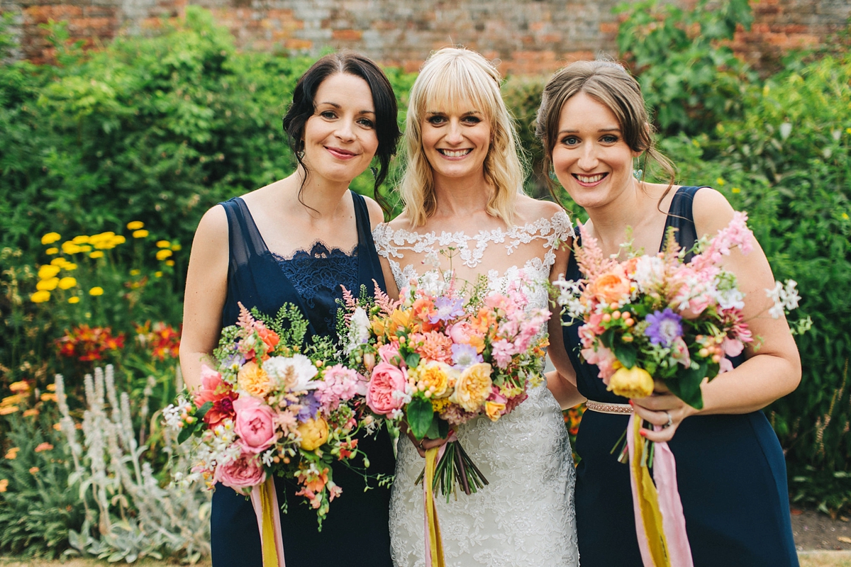 Colourful summer wedding papercranes 40