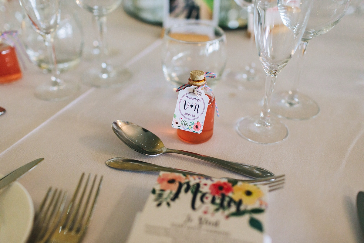 Colourful summer wedding papercranes 47