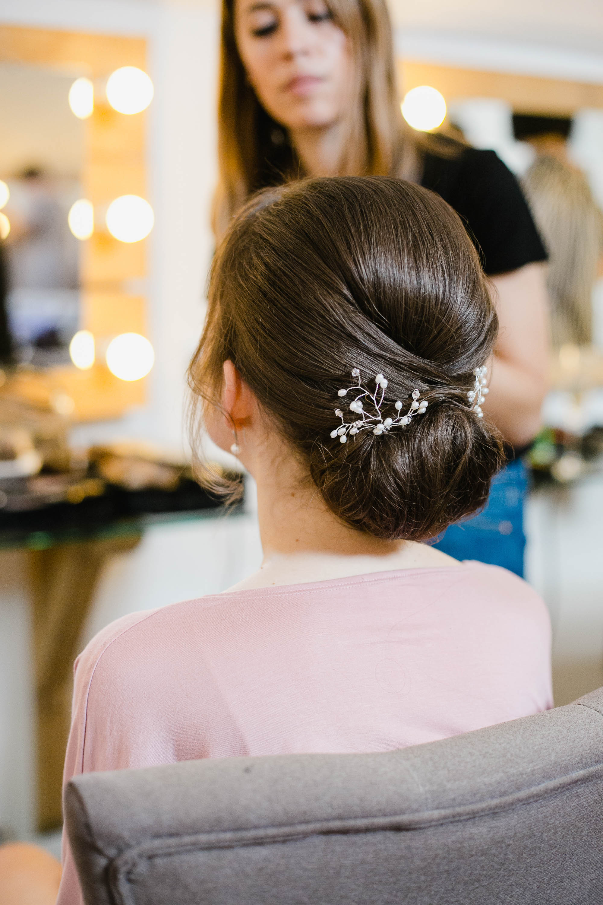 Elegant bridal up do