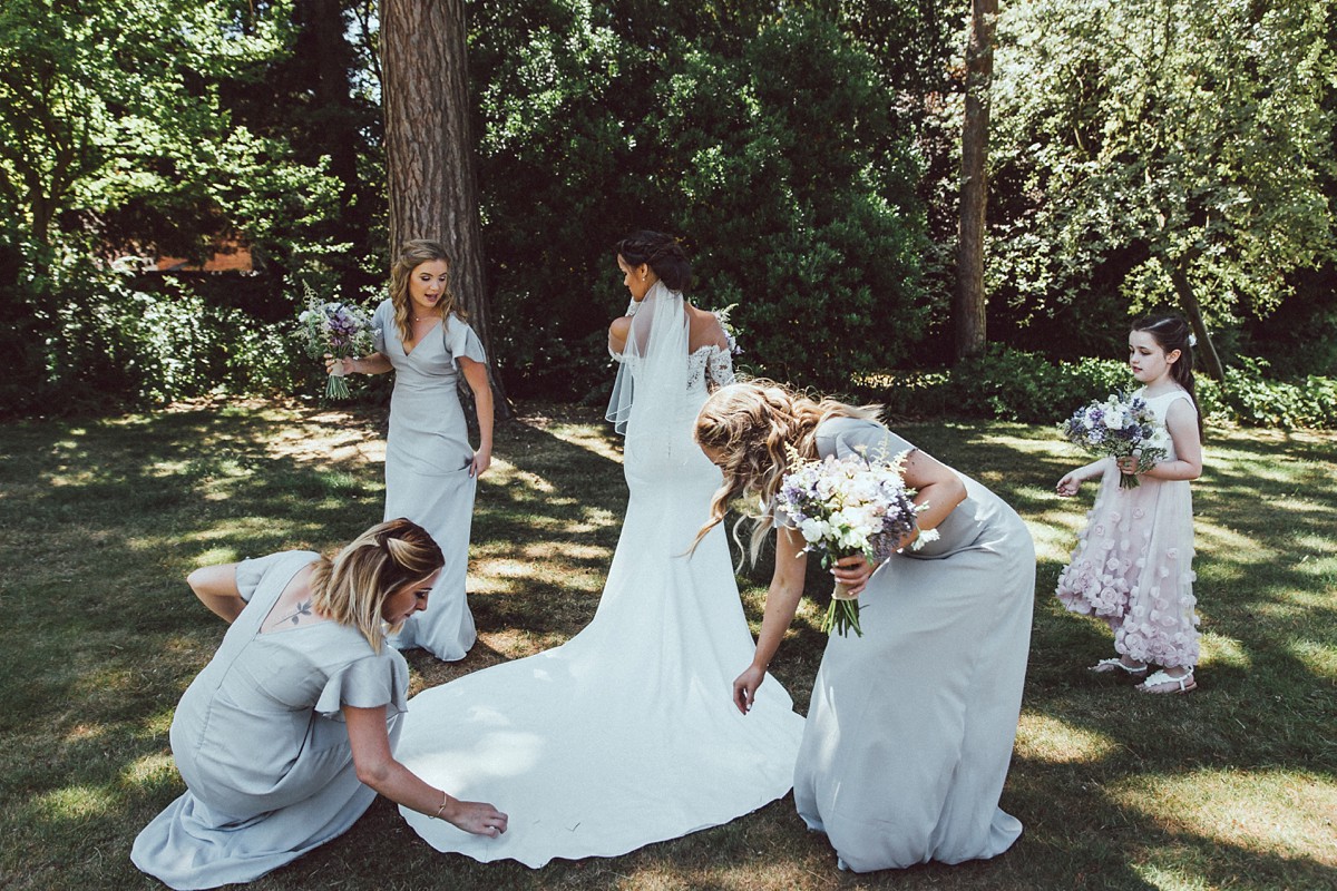 Pronovias bride outdoor wedding 2