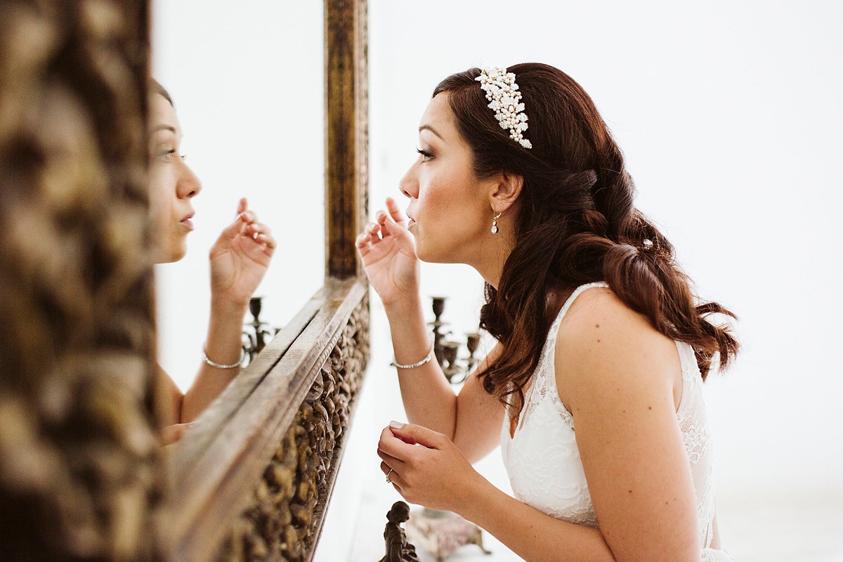 Rembo Styling bride outdoor garden wedding 12 - A Romantic Rembo Styling Dress for a Multicultural Destination Wedding in Spain Rembo Styling bride outdoor garden wedding 12