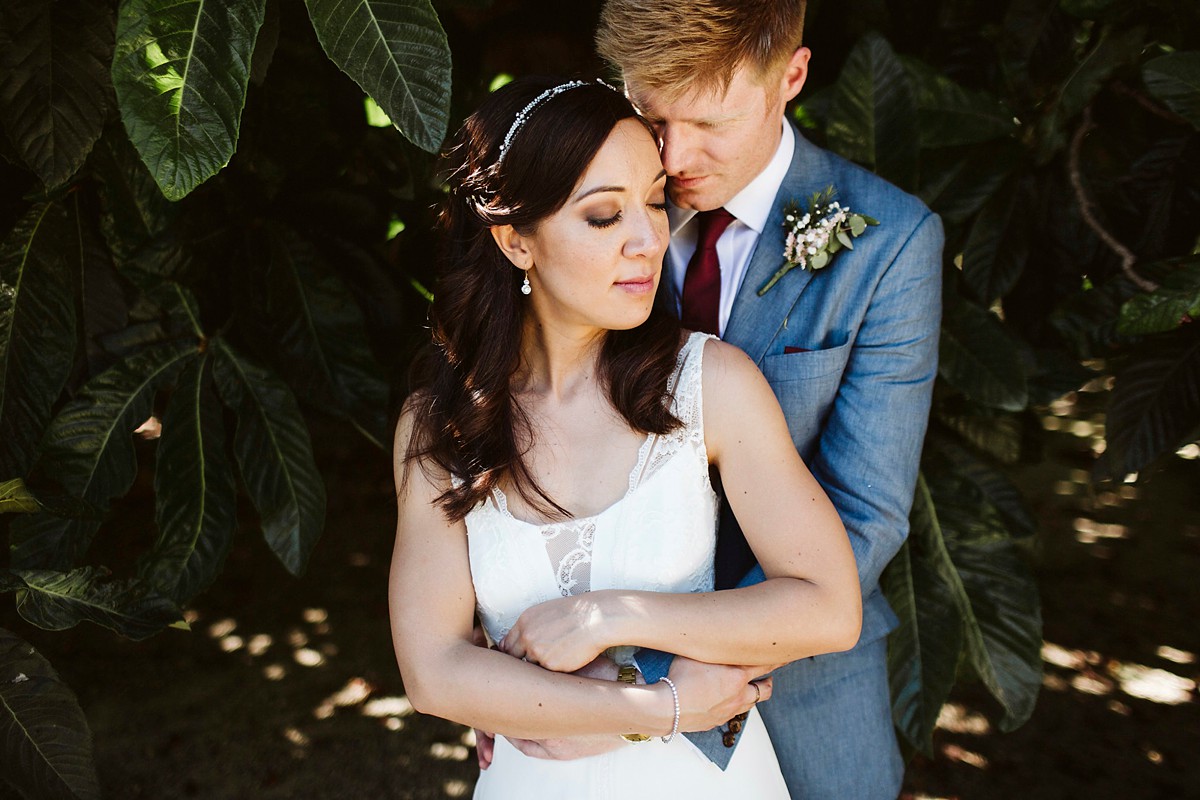 Rembo Styling bride outdoor garden wedding 33 - A Romantic Rembo Styling Dress for a Multicultural Destination Wedding in Spain Rembo Styling bride outdoor garden wedding 33