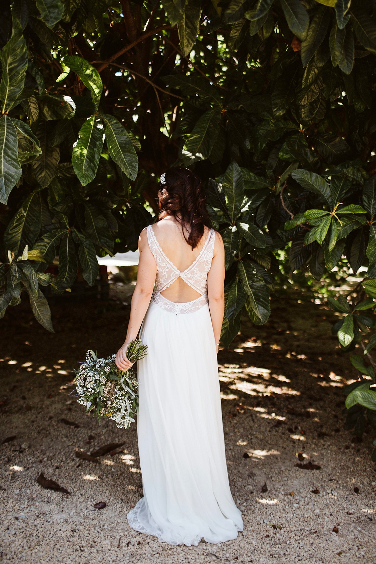Rembo Styling bride outdoor garden wedding 36 - A Romantic Rembo Styling Dress for a Multicultural Destination Wedding in Spain Rembo Styling bride outdoor garden wedding 36