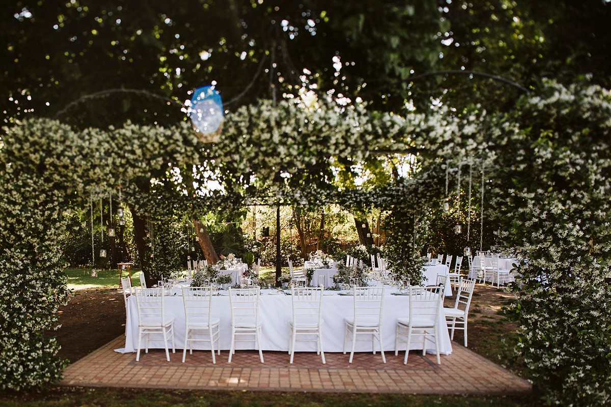Rembo Styling bride outdoor garden wedding 37 - A Romantic Rembo Styling Dress for a Multicultural Destination Wedding in Spain Rembo Styling bride outdoor garden wedding 37