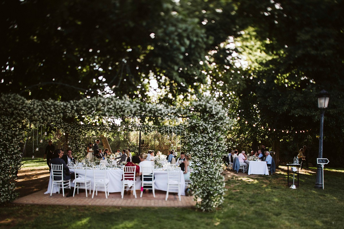 Rembo Styling bride outdoor garden wedding 39 - A Romantic Rembo Styling Dress for a Multicultural Destination Wedding in Spain Rembo Styling bride outdoor garden wedding 39