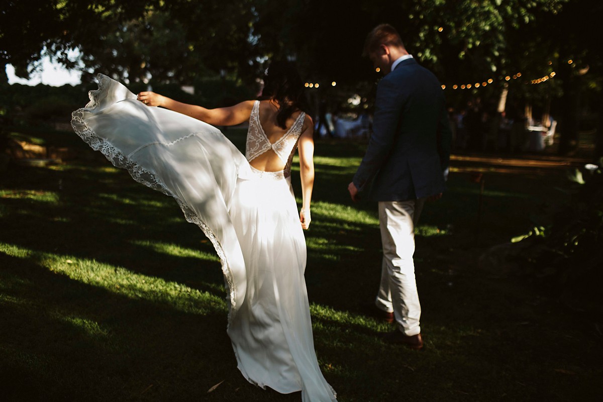 Rembo Styling bride outdoor garden wedding 40 - A Romantic Rembo Styling Dress for a Multicultural Destination Wedding in Spain Rembo Styling bride outdoor garden wedding 40