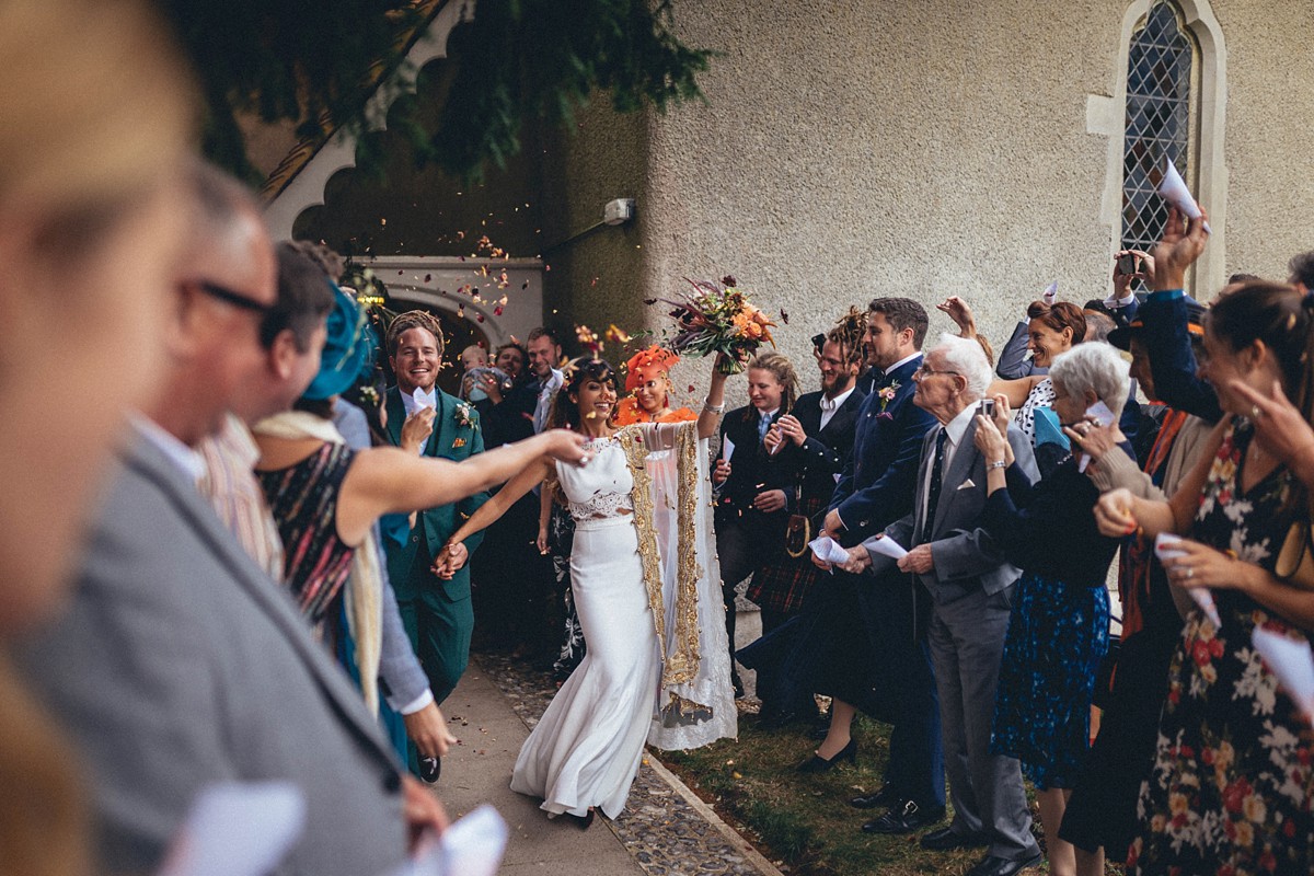Rime Arodaky separates Cross Cultural colourful farm wedding 2
