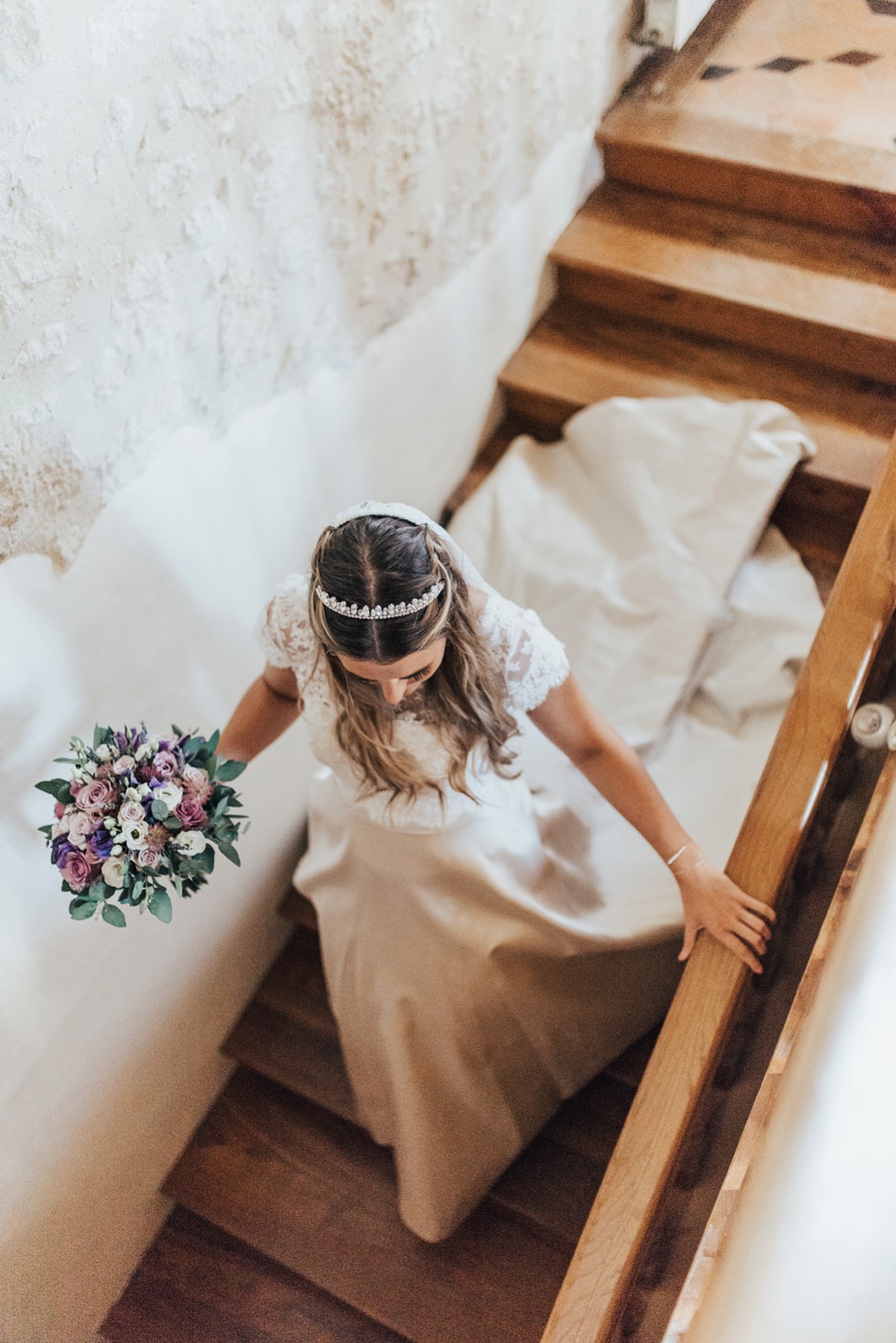 Sassi Holford Bride Château de Mazelières wedding France 11 - A Sassi Holford Silk Dress for an Intimate Destination Wedding in a French Chateau Sassi Holford Bride Château de Mazelières wedding France 11