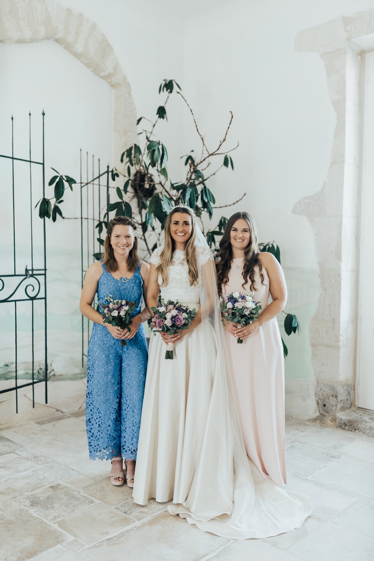 Sassi Holford Bride Château de Mazelières wedding France 13 - A Sassi Holford Silk Dress for an Intimate Destination Wedding in a French Chateau Sassi Holford Bride Château de Mazelières wedding France 13