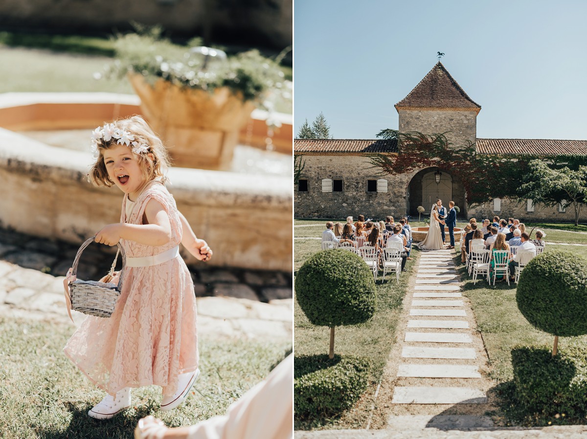 Sassi Holford Bride Château de Mazelières wedding France 18 - A Sassi Holford Silk Dress for an Intimate Destination Wedding in a French Chateau Sassi Holford Bride Château de Mazelières wedding France 18