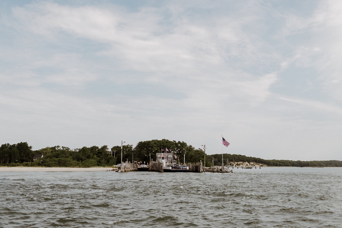 Shelter Island wedding NYC Laure de Sagazan dress 1