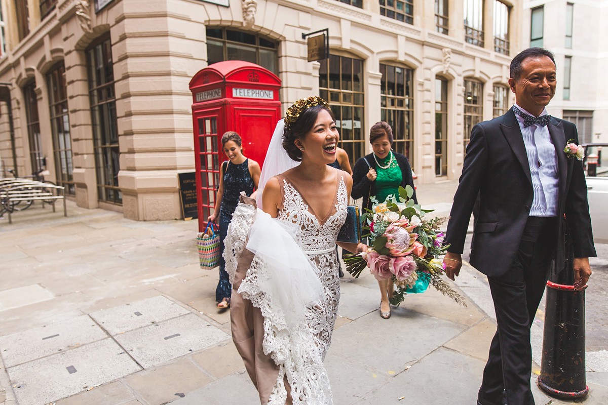 10 Made With Love wedding dress modern East meets West London wedding