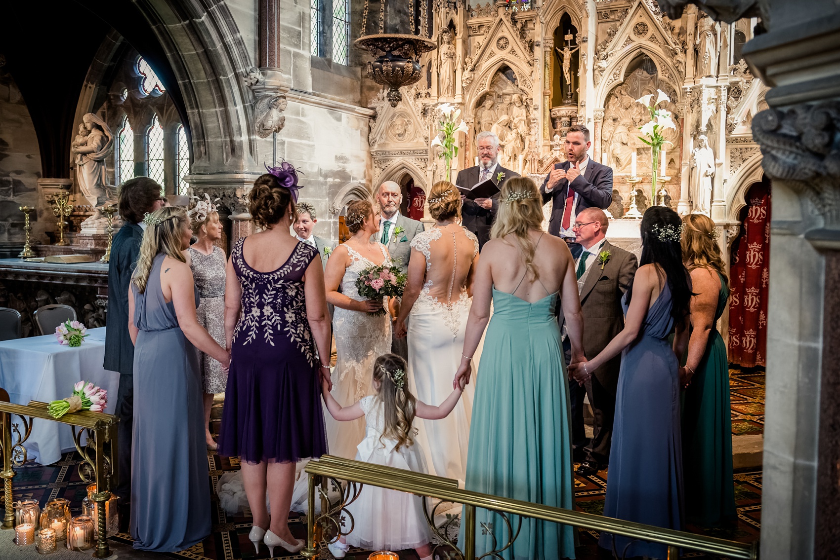 10.Same sex British Sign Language BSL Wedding Rudding Park Yorkshire