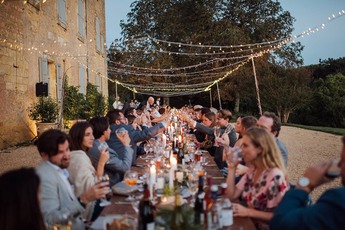 12 Outdoor French Chateau wedding Anne Barge dress