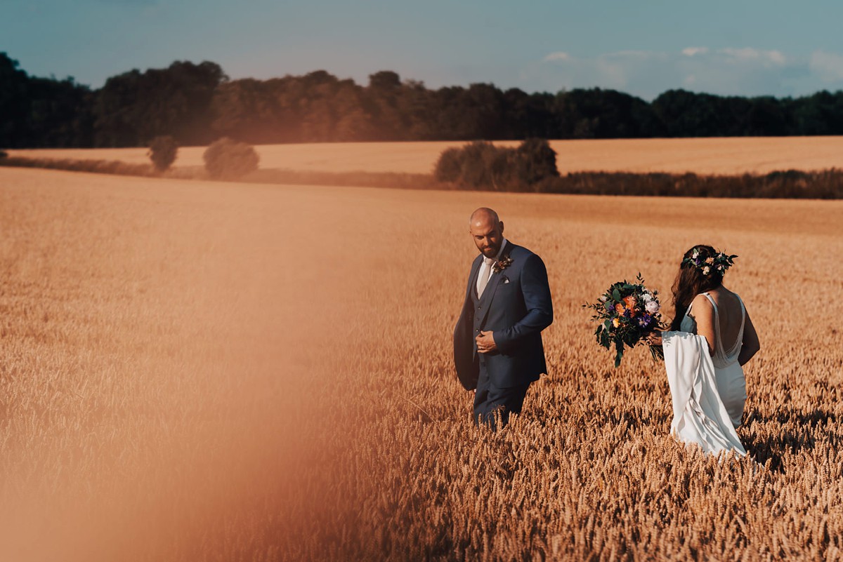 13 Colourful Cotswolds Summer wedding Pronovias bride