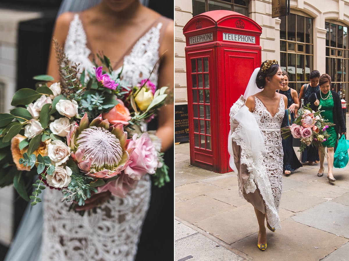 13 Made With Love wedding dress modern East meets West London wedding