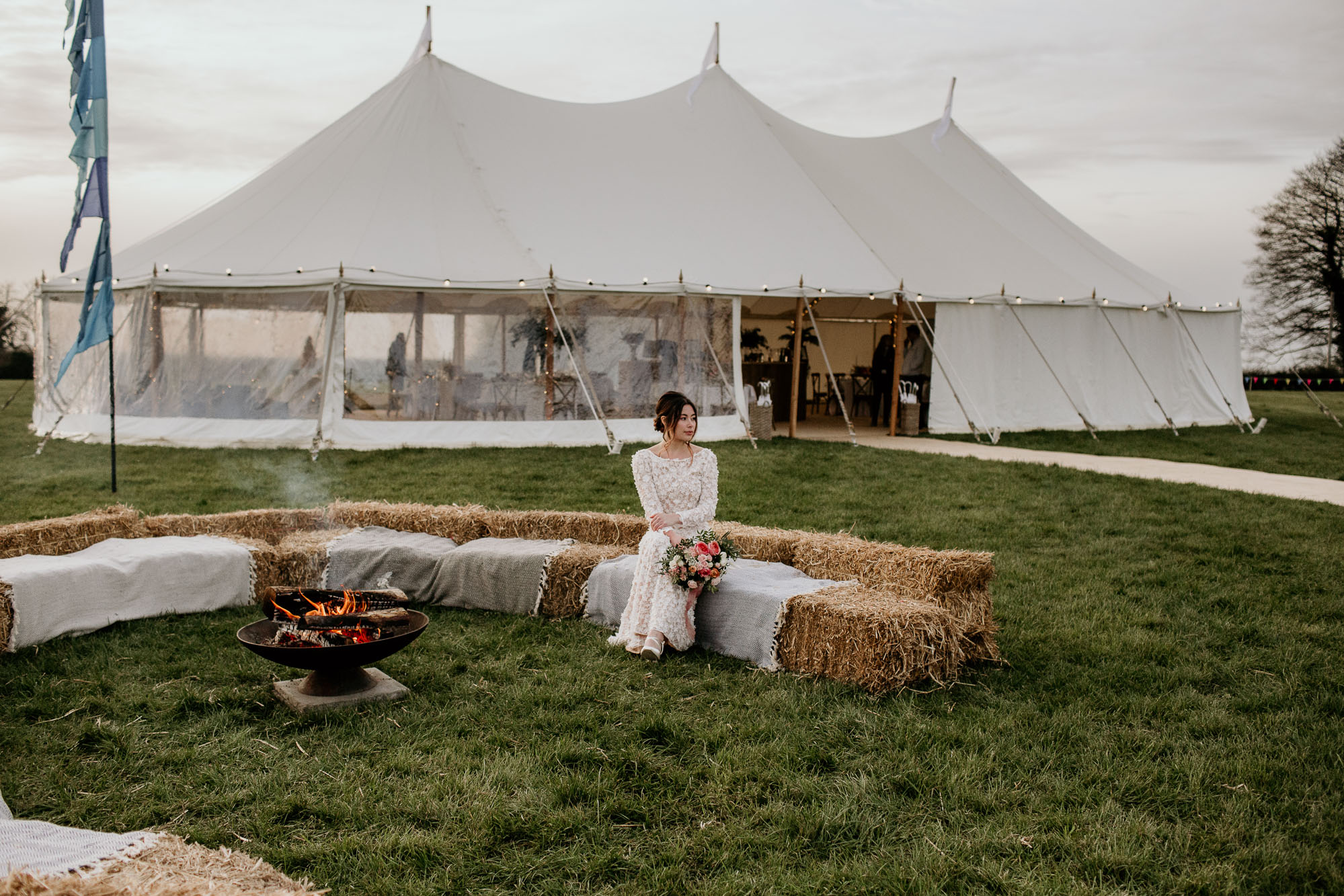 14 Ethical outdoor wedding sailcloth tent