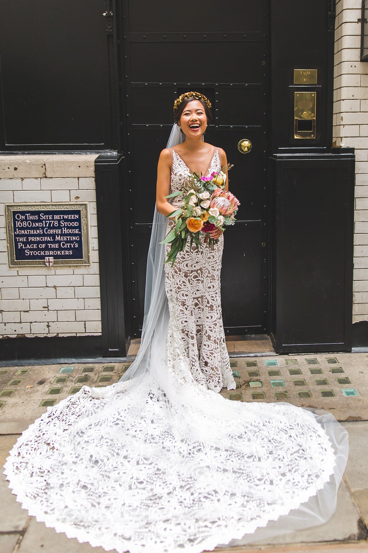 14 Made With Love wedding dress modern East meets West London wedding