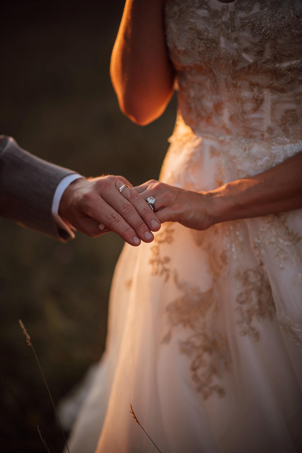 16 Outdoor French Chateau wedding Anne Barge dress