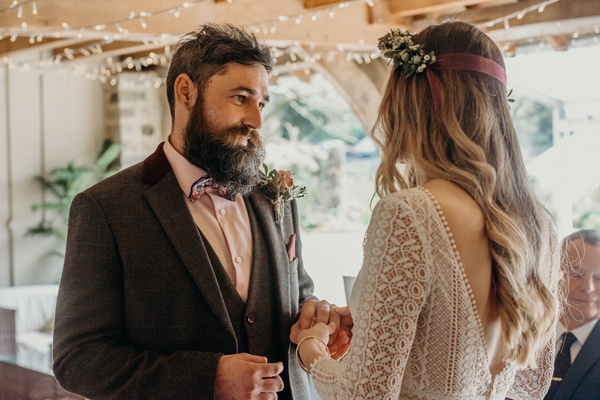 16 Rembo styling dress nature inspired Devon wedding - A Boho Bride in a Rembo Styling Gown and her Wedding Planned in 10 Weeks 16 Rembo styling dress nature inspired Devon wedding