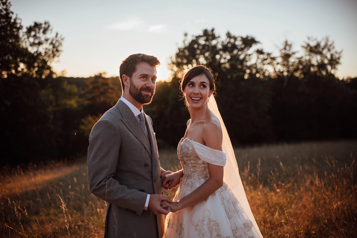 17 Outdoor French Chateau wedding Anne Barge dress