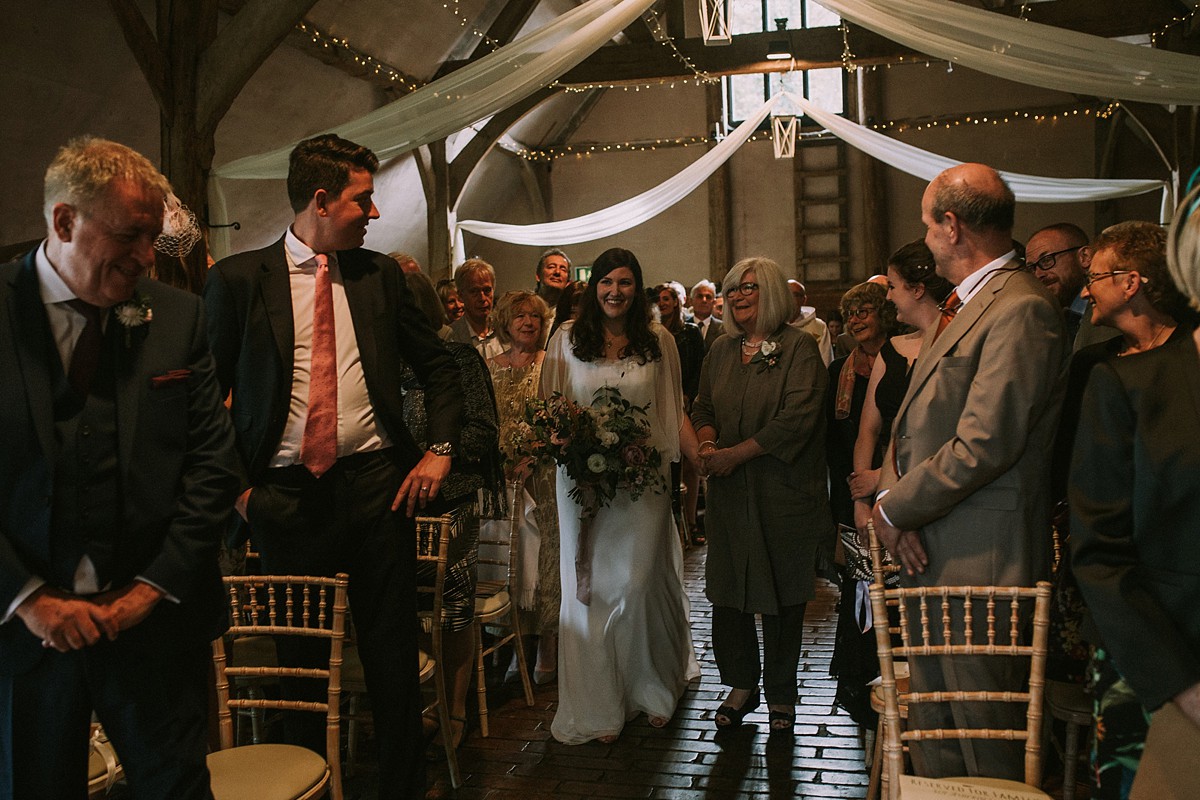 1920s Rembo Styling Rustic Barn Wedding Oxfordshire 14