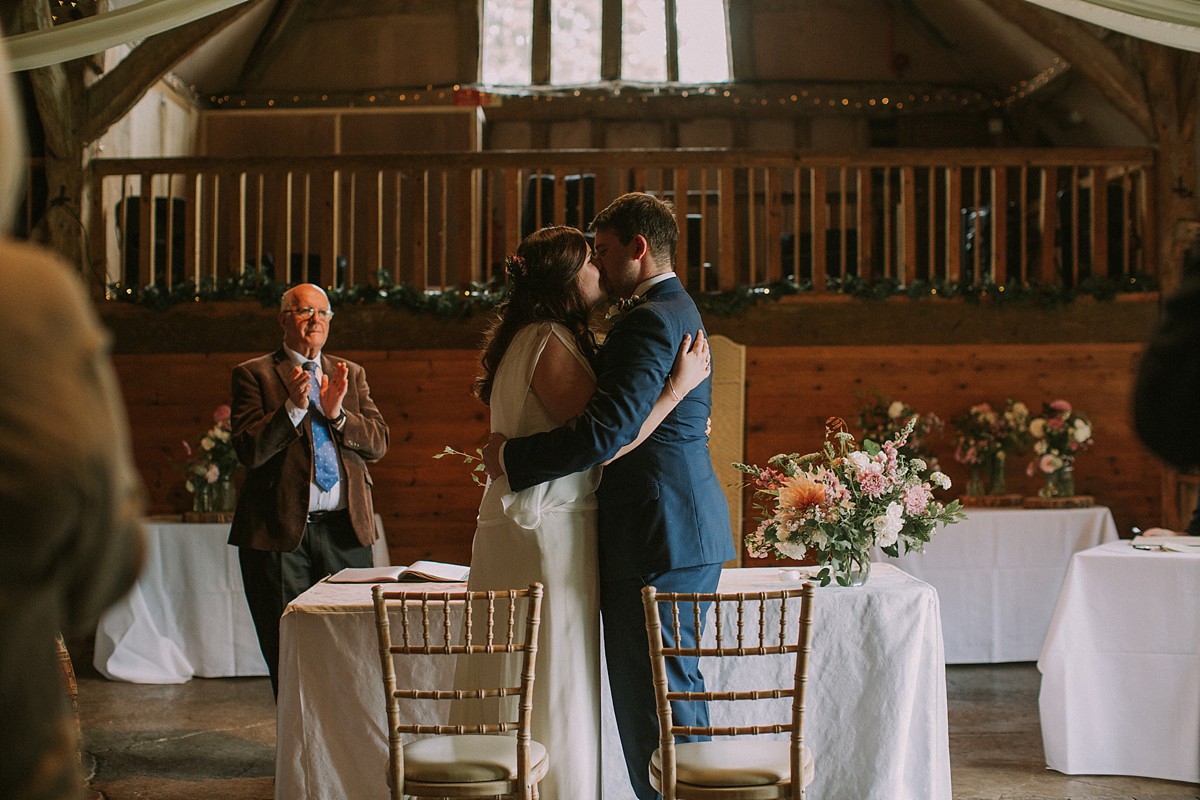 1920s Rembo Styling Rustic Barn Wedding Oxfordshire 17