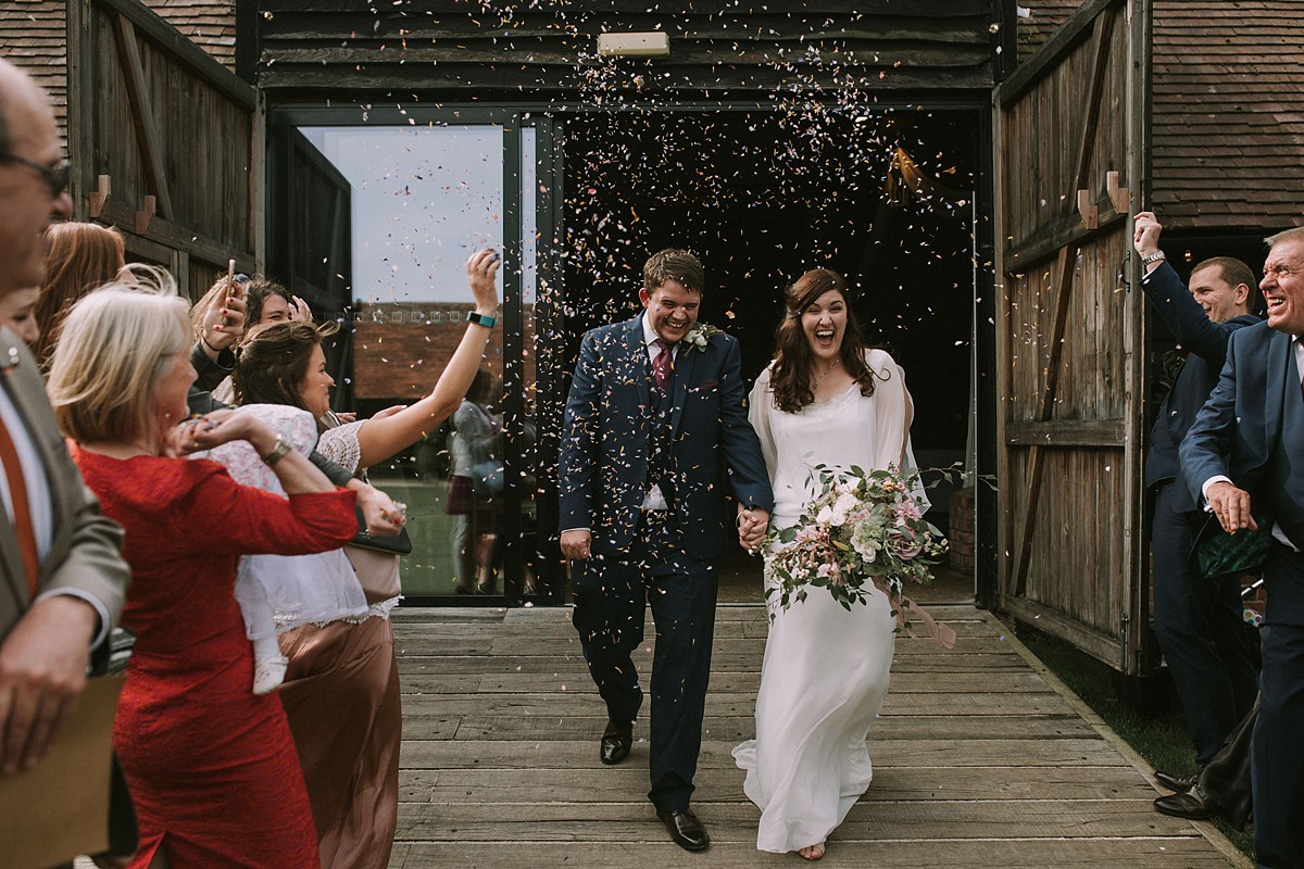 1920s Rembo Styling Rustic Barn Wedding Oxfordshire 23