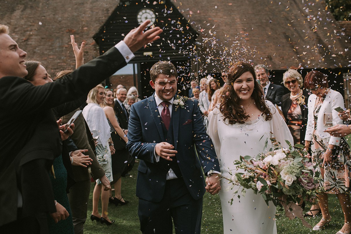 1920s Rembo Styling Rustic Barn Wedding Oxfordshire 25