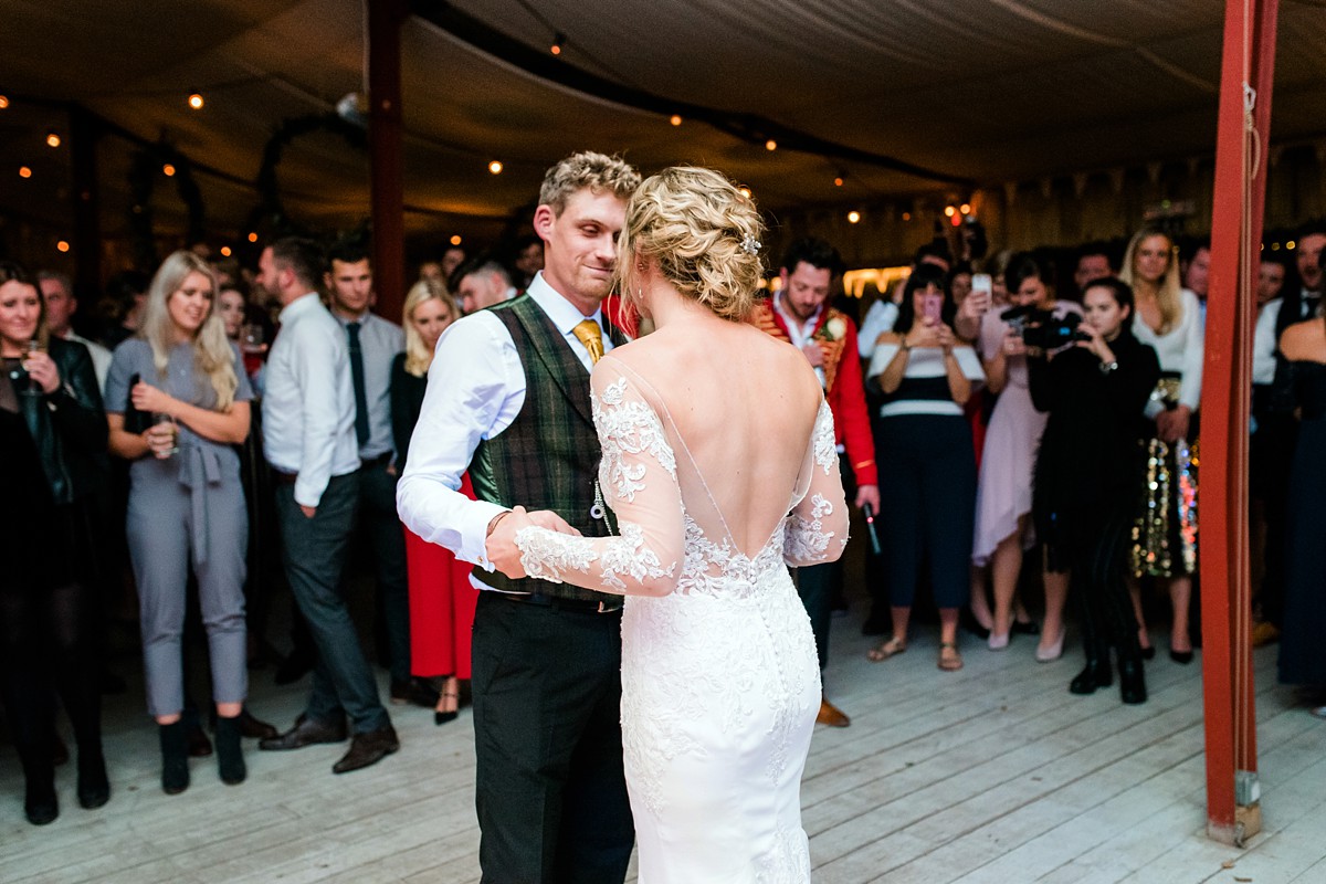 2 Maggie Sottero bride country barn wedding