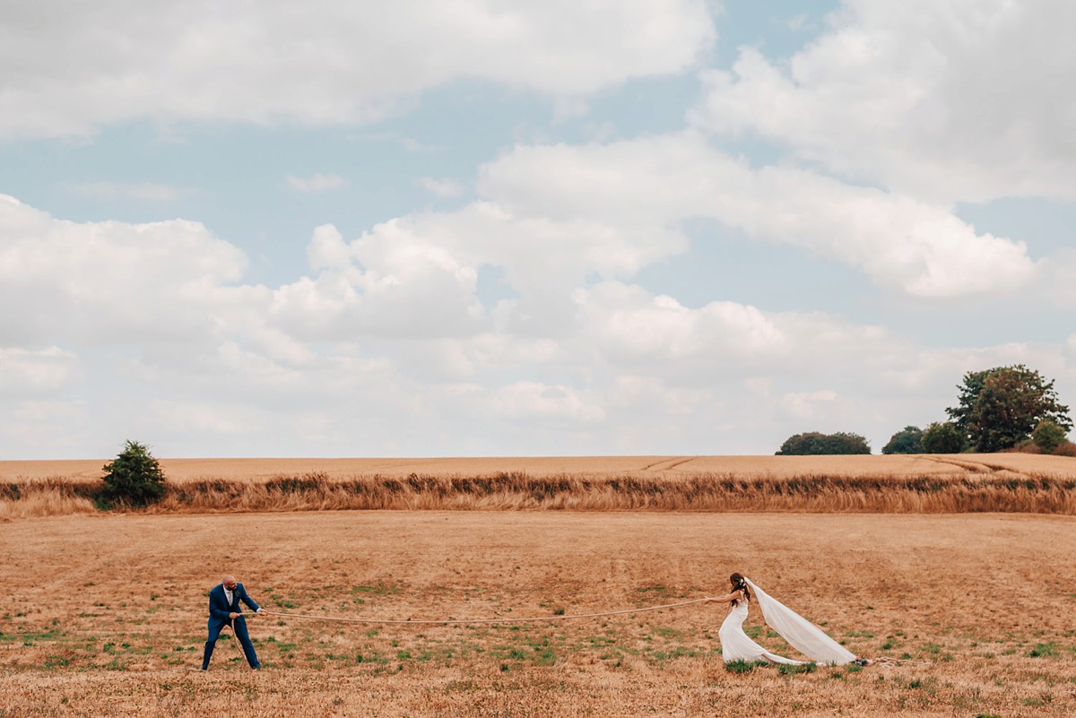 20 Colourful Cotswolds Summer wedding Pronovias bride