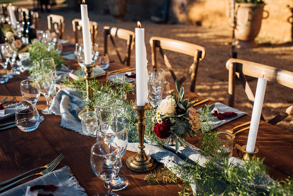 21 Outdoor French Chateau wedding Anne Barge dress