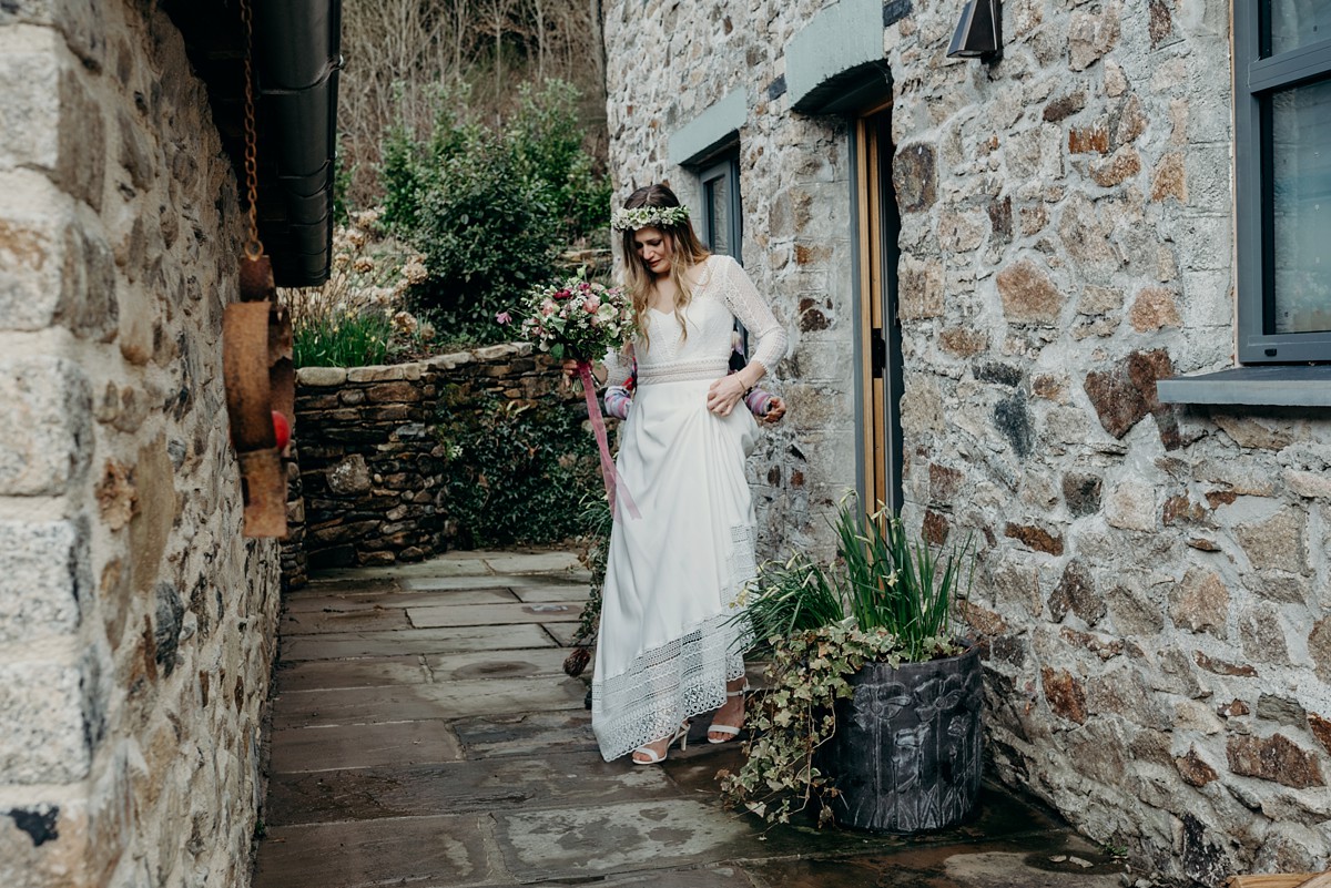 23 Rembo styling dress nature inspired Devon wedding
